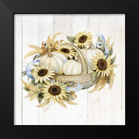 Autumn Elegance IV Gold Black Modern Wood Framed Art Print by McKenna, Kathleen Parr