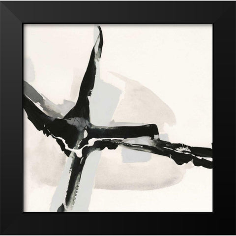 Creamy Neutral I Black Modern Wood Framed Art Print by Paschke, Chris