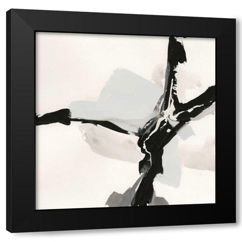 Creamy Neutral III Black Modern Wood Framed Art Print with Double Matting by Paschke, Chris