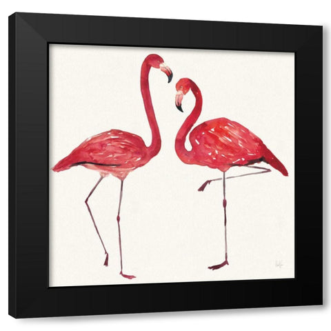 Tropical Fun Bird IV Black Modern Wood Framed Art Print by Sussman, Harriet