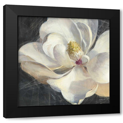 Vivid Floral IV Crop Black Modern Wood Framed Art Print by Nai, Danhui