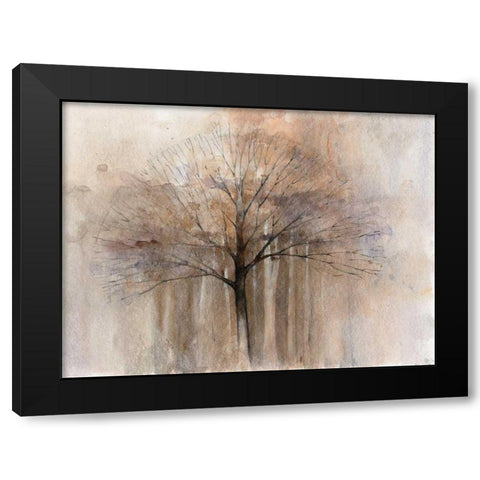 Open Arms Black Modern Wood Framed Art Print by Tillmon, Avery