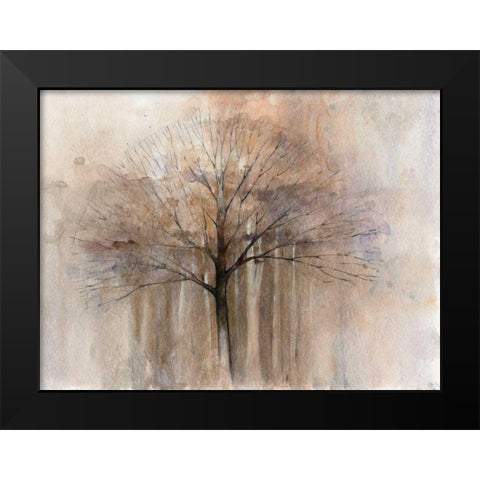Open Arms Black Modern Wood Framed Art Print by Tillmon, Avery