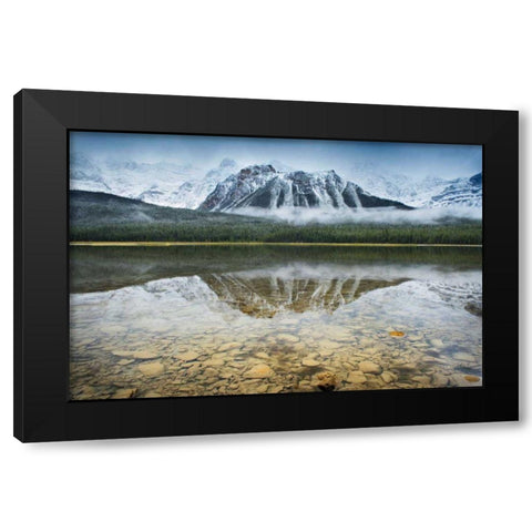 Waterfowl Lake I Black Modern Wood Framed Art Print with Double Matting by Audit, Lisa