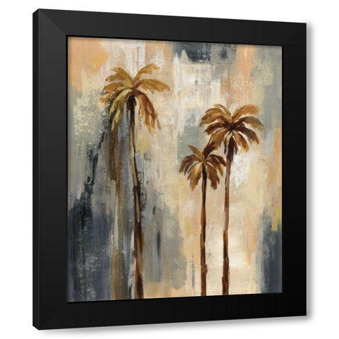 Palm Trees I Black Modern Wood Framed Art Print by Vassileva, Silvia