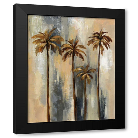 Palm Trees II Black Modern Wood Framed Art Print by Vassileva, Silvia
