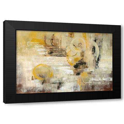 Soft Glow Black Modern Wood Framed Art Print by Vassileva, Silvia