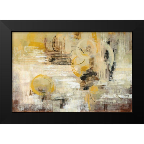 Soft Glow Black Modern Wood Framed Art Print by Vassileva, Silvia