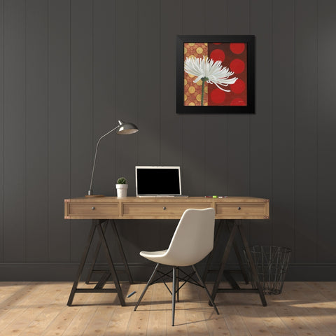 Morning Chrysanthemum I Black Modern Wood Framed Art Print by Lovell, Kathrine
