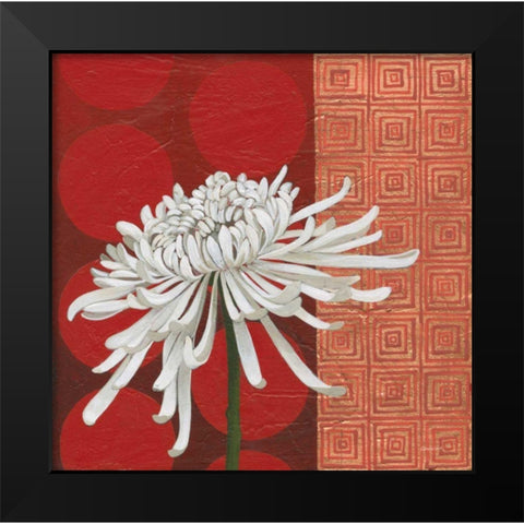 Morning Chrysanthemum II Black Modern Wood Framed Art Print by Lovell, Kathrine