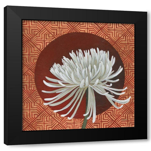 Morning Chrysanthemum III Black Modern Wood Framed Art Print by Lovell, Kathrine