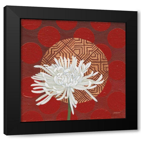 Morning Chrysanthemum IV Black Modern Wood Framed Art Print by Lovell, Kathrine