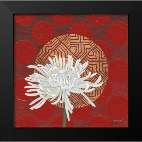 Morning Chrysanthemum IV Black Modern Wood Framed Art Print by Lovell, Kathrine