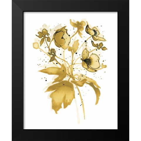 Celebration d Or II with Gray Black Modern Wood Framed Art Print by Novak, Shirley