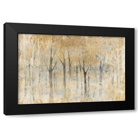 Seasons End Gold Black Modern Wood Framed Art Print by Tillmon, Avery