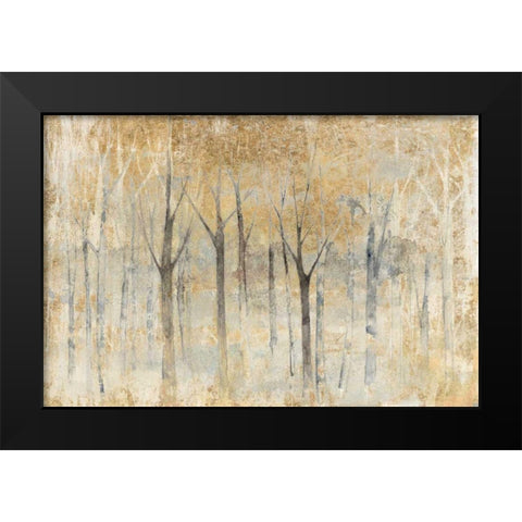 Seasons End Gold Black Modern Wood Framed Art Print by Tillmon, Avery