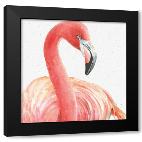 Gracefully Pink II Black Modern Wood Framed Art Print with Double Matting by Audit, Lisa