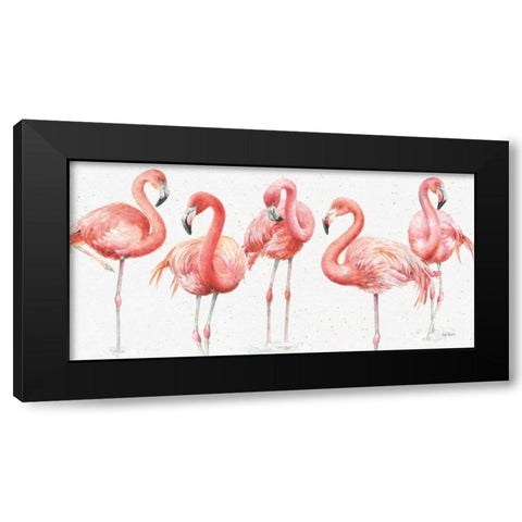 Gracefully Pink VIII Black Modern Wood Framed Art Print with Double Matting by Audit, Lisa