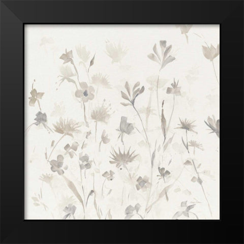 Garden Shadows II Black Modern Wood Framed Art Print by Tillmon, Avery