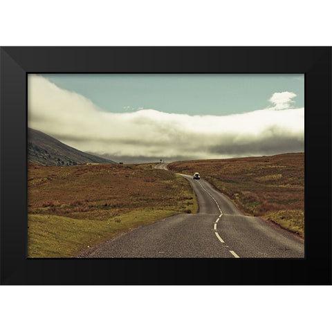 The Open Road Crop Black Modern Wood Framed Art Print by Bevan, Keri