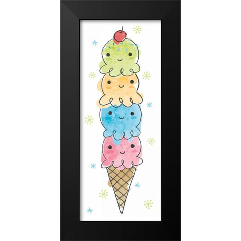My Treat Panel I Black Modern Wood Framed Art Print by Hershey, Moira