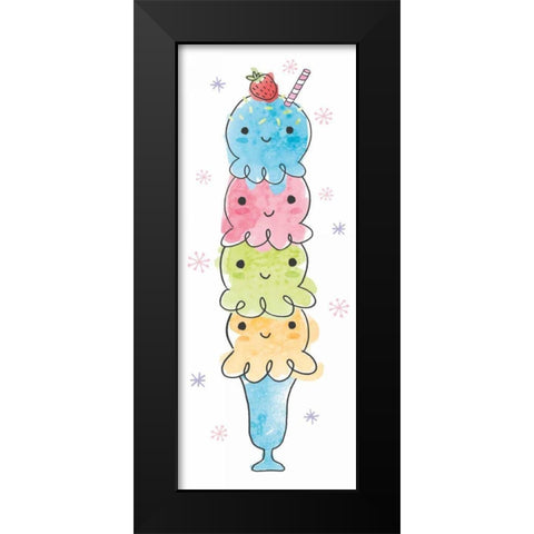 My Treat Panel II Black Modern Wood Framed Art Print by Hershey, Moira