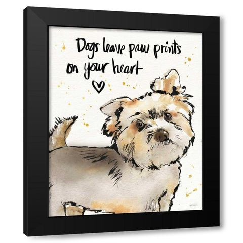 Strike a Paws VII Black Modern Wood Framed Art Print by Tavoletti, Anne