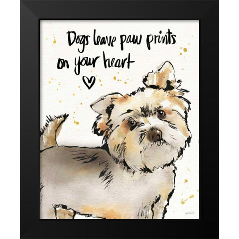 Strike a Paws VII Black Modern Wood Framed Art Print by Tavoletti, Anne