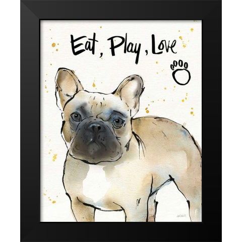 Strike a Paws VII Black Modern Wood Framed Art Print by Tavoletti, Anne