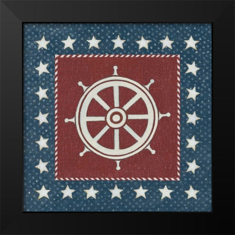 Coastal Americana IV Black Modern Wood Framed Art Print by Brown, David Carter