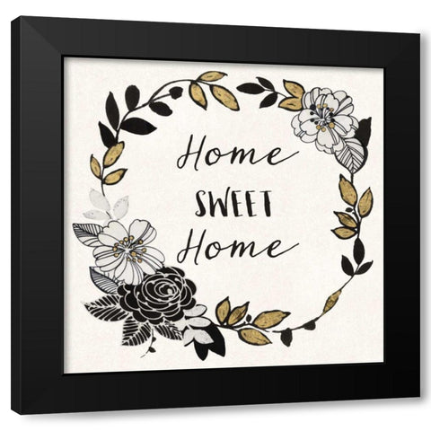 Dream Garden Inspiration II Black Modern Wood Framed Art Print with Double Matting by Wild Apple Portfolio