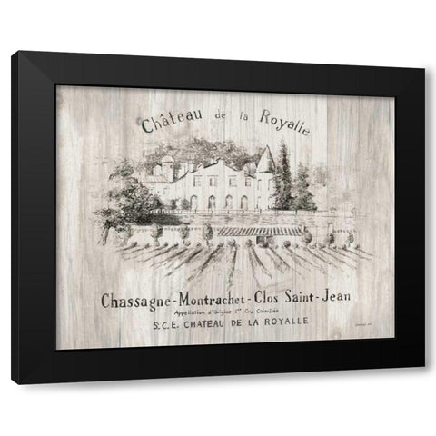 Chateau Royalle on Wood Black Modern Wood Framed Art Print with Double Matting by Nai, Danhui