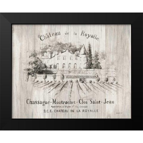 Chateau Royalle on Wood Black Modern Wood Framed Art Print by Nai, Danhui