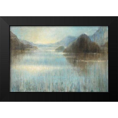 Through the Mist Crop Black Modern Wood Framed Art Print by Nai, Danhui