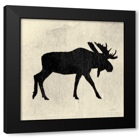 Neutral Lodge III v2 Black Modern Wood Framed Art Print with Double Matting by Wiens, James