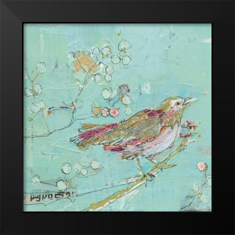Birds of a Feather v2 Black Modern Wood Framed Art Print by Day, Kellie