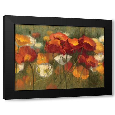 The Power of Red II Black Modern Wood Framed Art Print with Double Matting by Novak, Shirley
