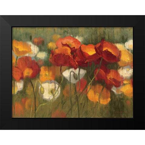 The Power of Red II Black Modern Wood Framed Art Print by Novak, Shirley