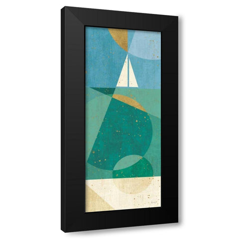 Seascape II Black Modern Wood Framed Art Print by Charron, Veronique