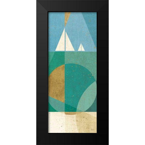 Seascape III Black Modern Wood Framed Art Print by Charron, Veronique