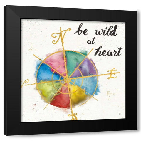 Colorful World III Black Modern Wood Framed Art Print by Aiken, Jess