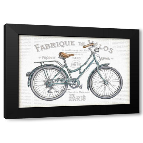 Bicycles I Black Modern Wood Framed Art Print with Double Matting by Brissonnet, Daphne