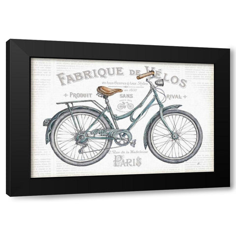 Bicycles I Black Modern Wood Framed Art Print by Brissonnet, Daphne