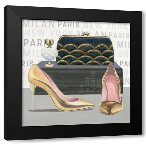 Forever Fashion IV Black Modern Wood Framed Art Print with Double Matting by Fabiano, Marco