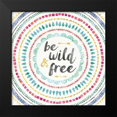 Wild and Free I Black Modern Wood Framed Art Print by Aiken, Jess