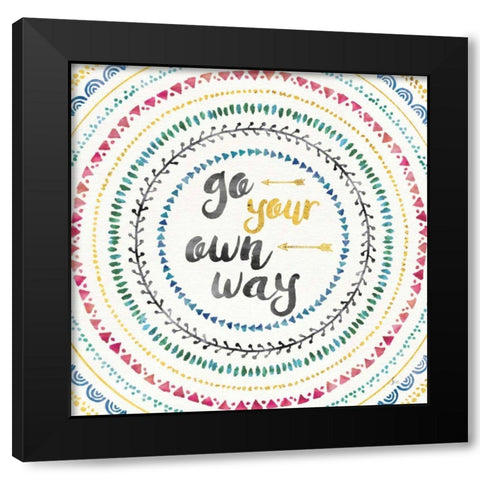 Wild and Free II Black Modern Wood Framed Art Print by Aiken, Jess