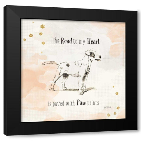 Furry Friends I Black Modern Wood Framed Art Print by Pertiet, Katie