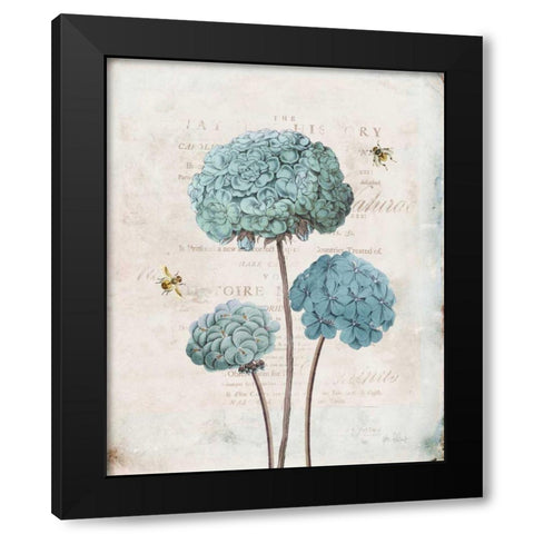 Geranium Study I Black Modern Wood Framed Art Print with Double Matting by Pertiet, Katie