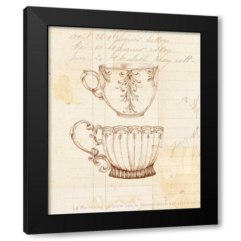 Authentic Coffee IV Black Modern Wood Framed Art Print with Double Matting by Brissonnet, Daphne