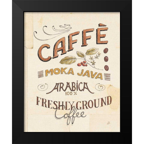 Authentic Coffee VII Black Modern Wood Framed Art Print by Brissonnet, Daphne